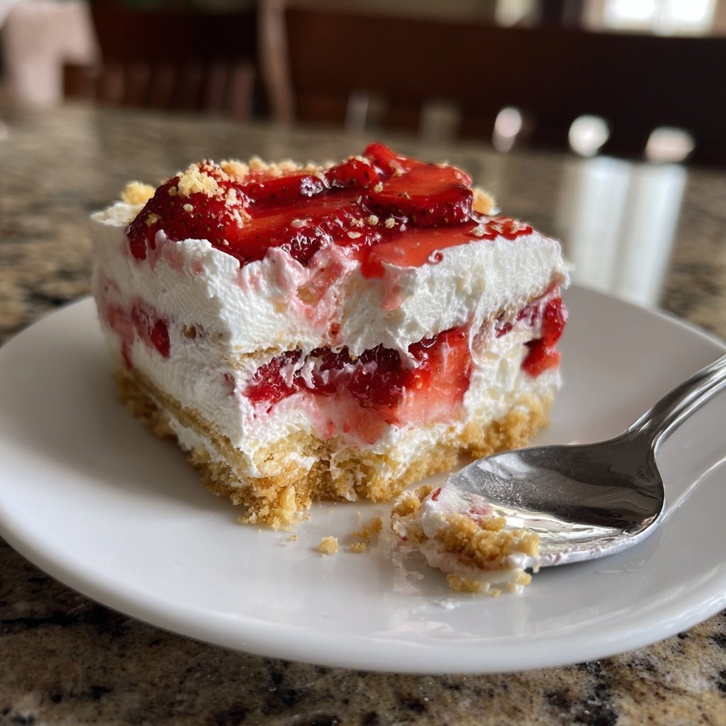 Erdbeer Schicht Dessert Mit Joghurt