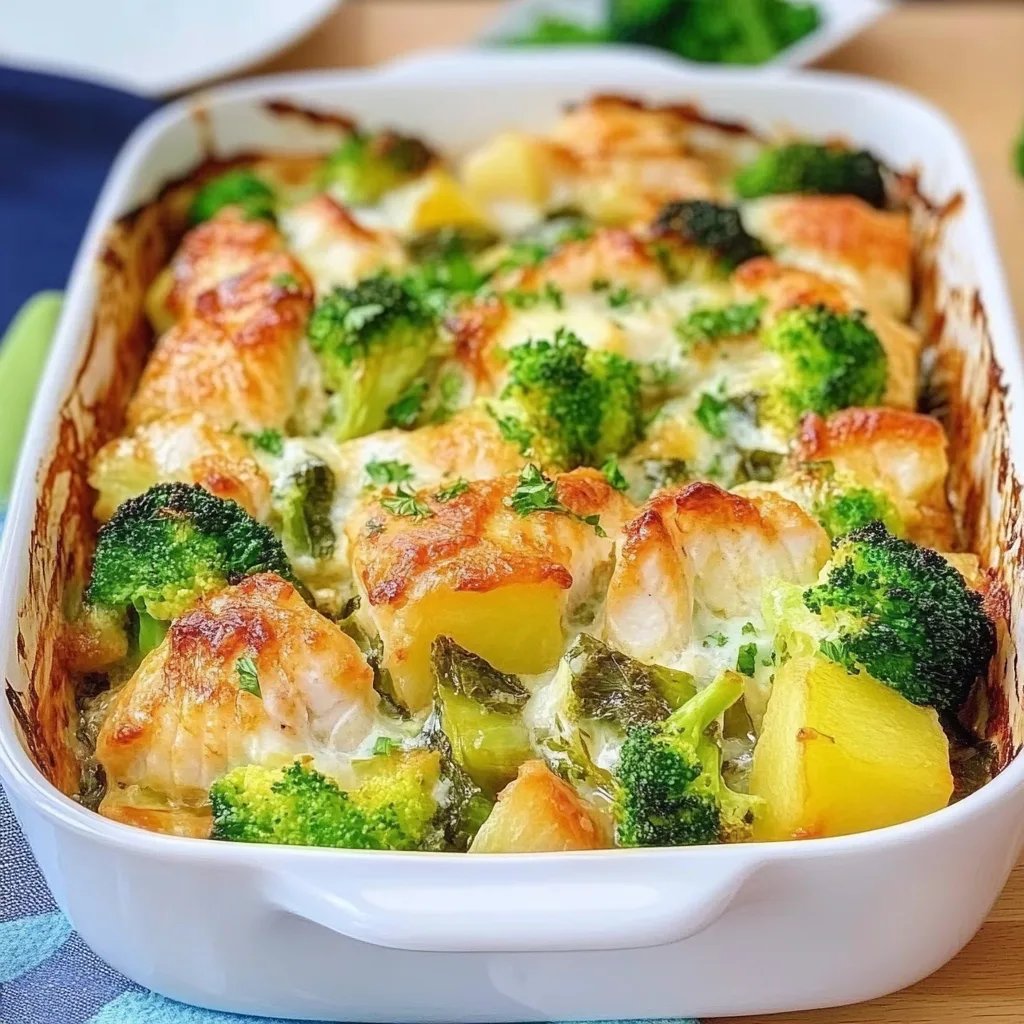 Lachs Auflauf - Gesundes Fisch Rezept mit Kartoffeln und Brokkoli