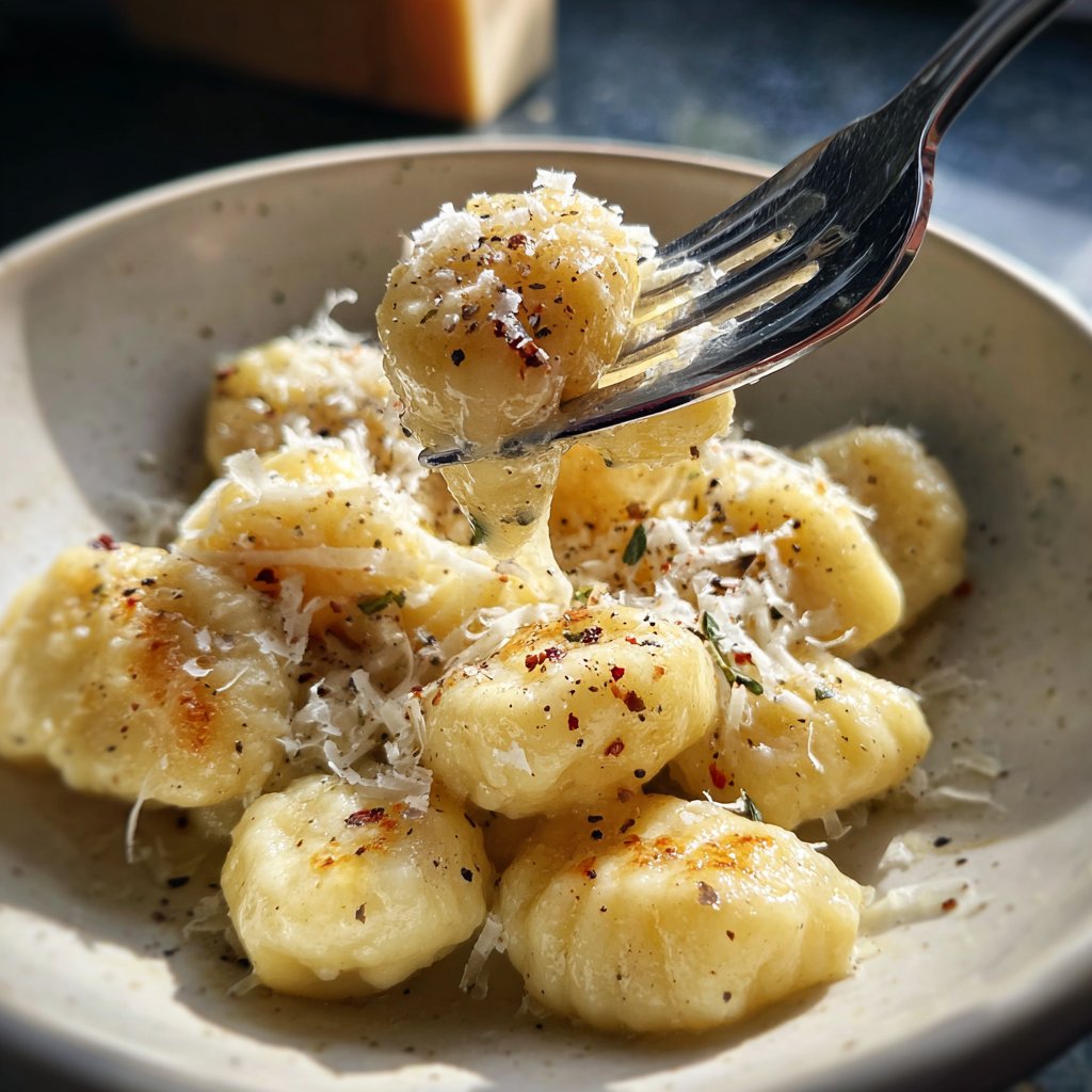 Gnocchi mit Trüffelöl und Parmesan