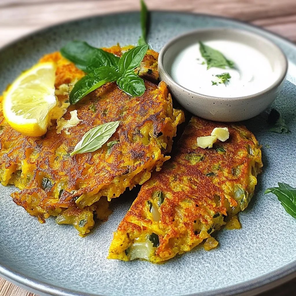 Curry-Spitzkohl-Pancakes mit Minz-Joghurt