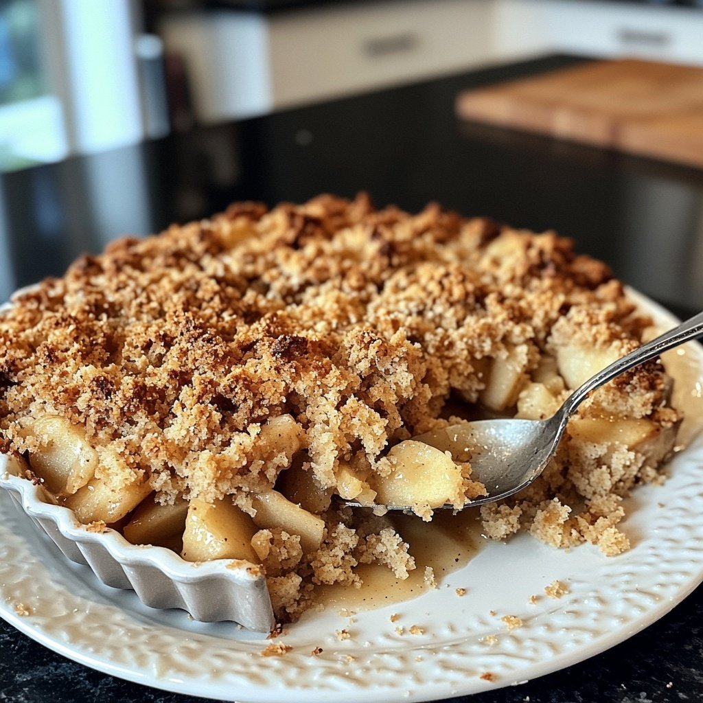 Veganer Apfel-Crumble