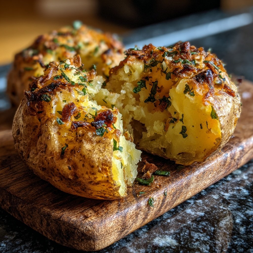 Ofenkartoffeln mit Knoblauch