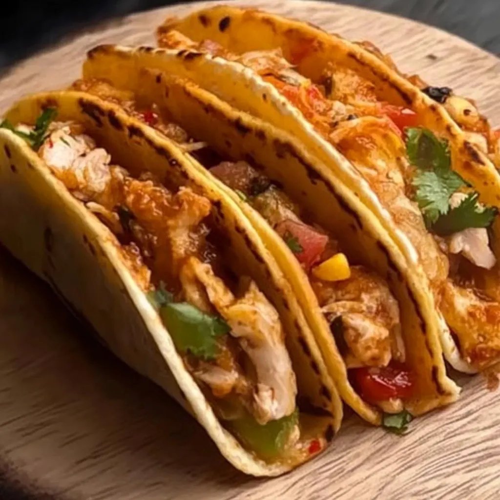 Gezogene Hähnchen-Tacos