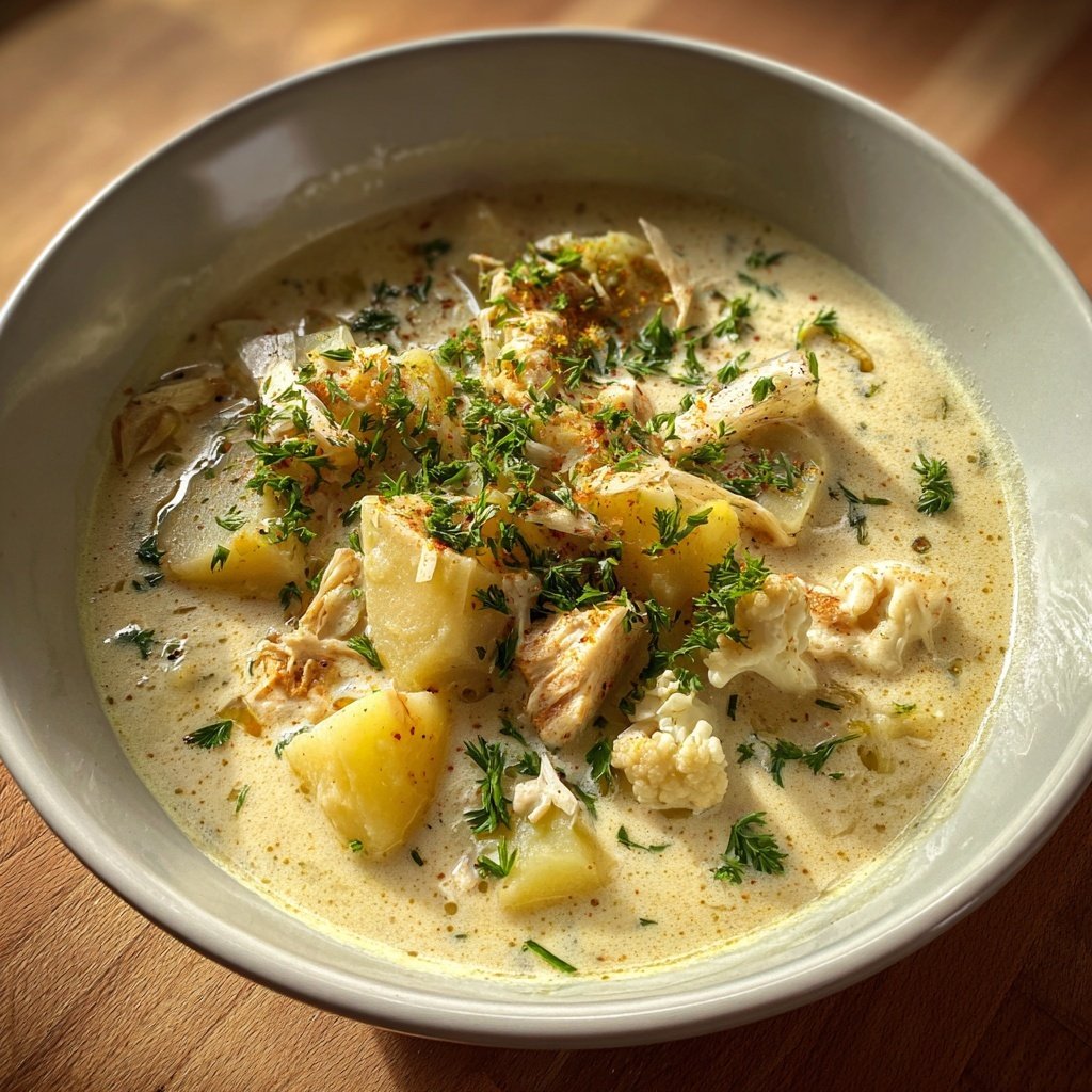 Blumenkohl Suppe Mit Kartoffeln