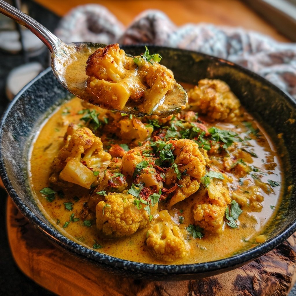 Blumenkohl Curry Mit Erdnussnote