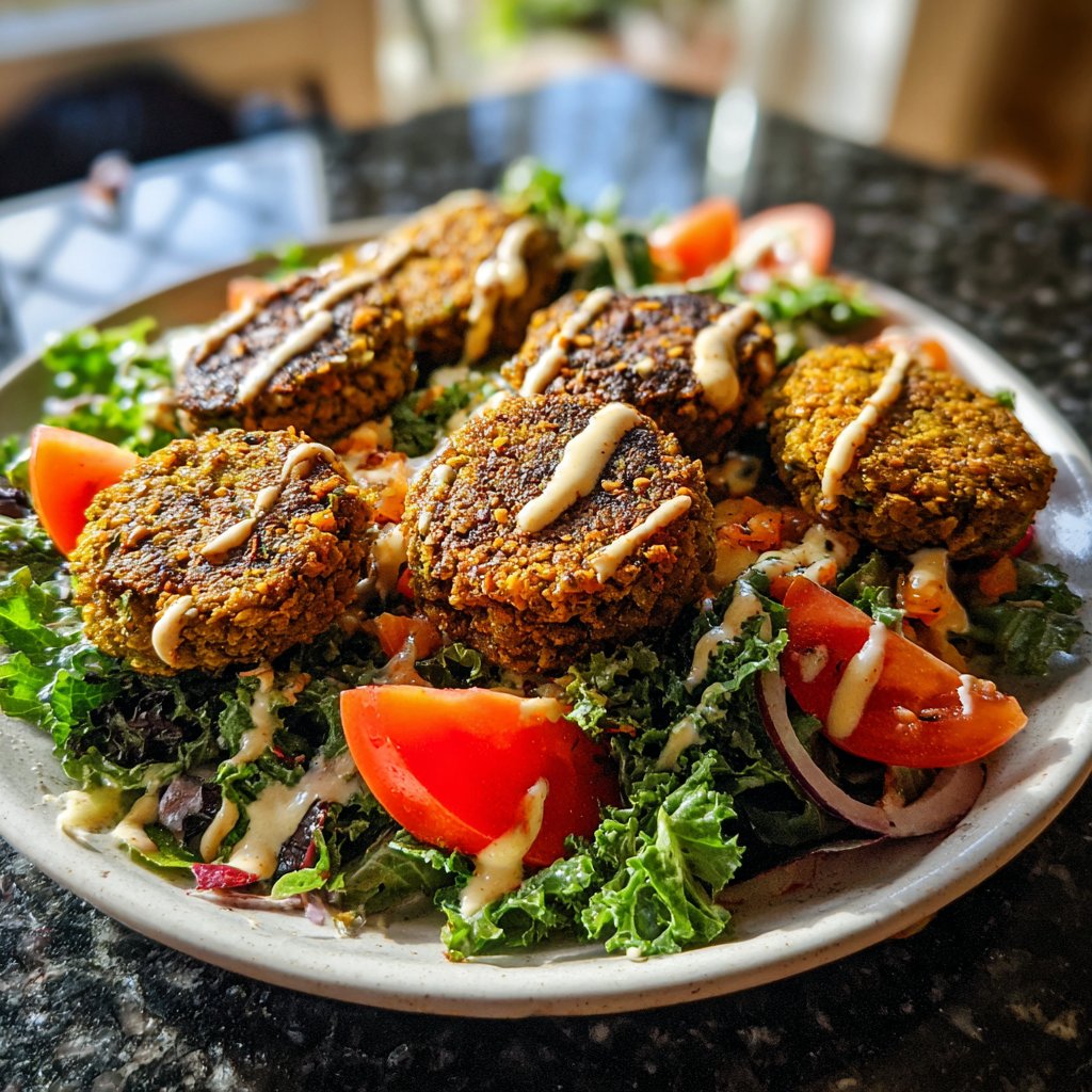 Falafel auf Salat