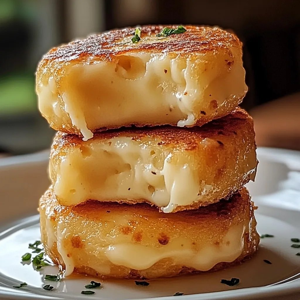 Kartoffelpüree-Käse-Puffs