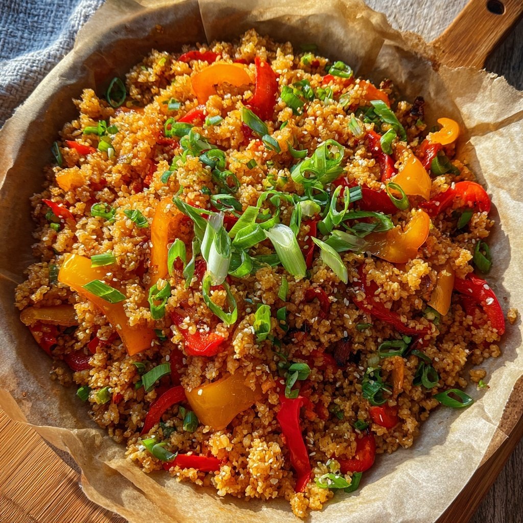 Gebratener Reis mit Paprika