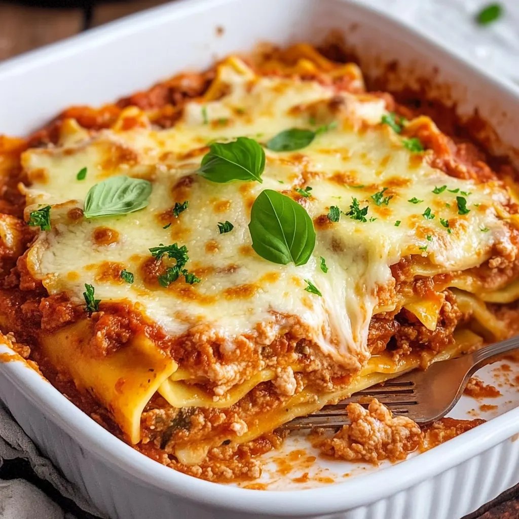 Klassische Lasagne Bolognese mit Bechamelsoße