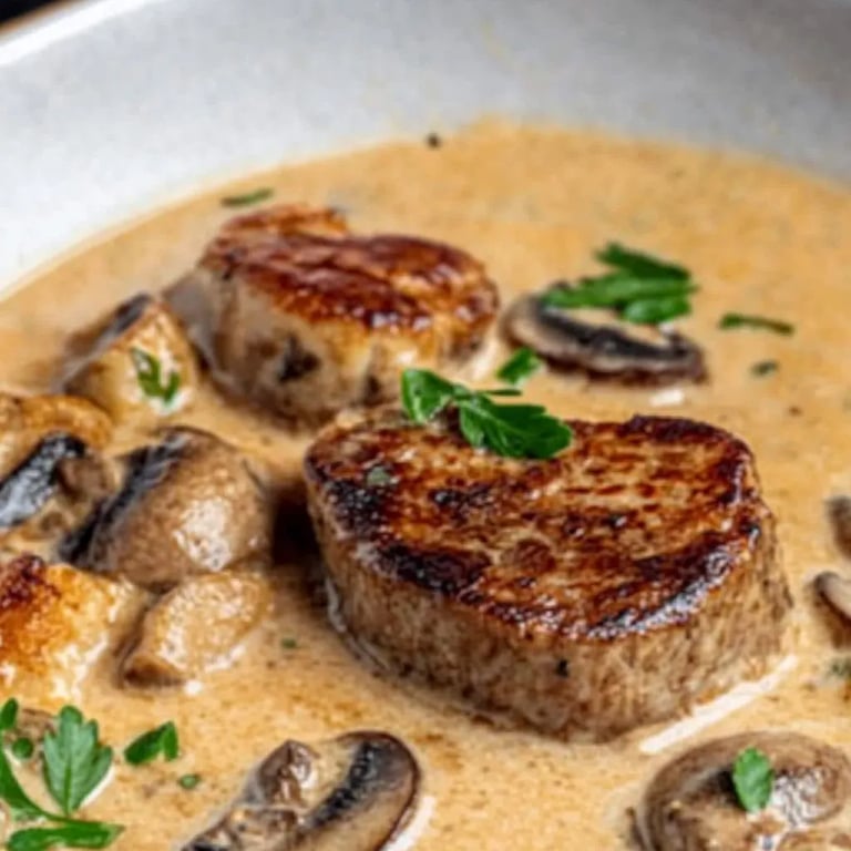 Filettopf mit Champignons
